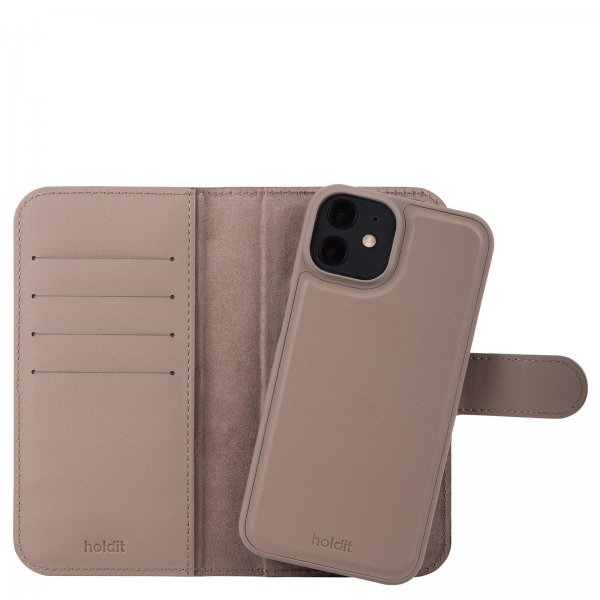 holdit iPhone 11 -lompakkokotelo Wallet Case Magnet Plus, mokanruskea