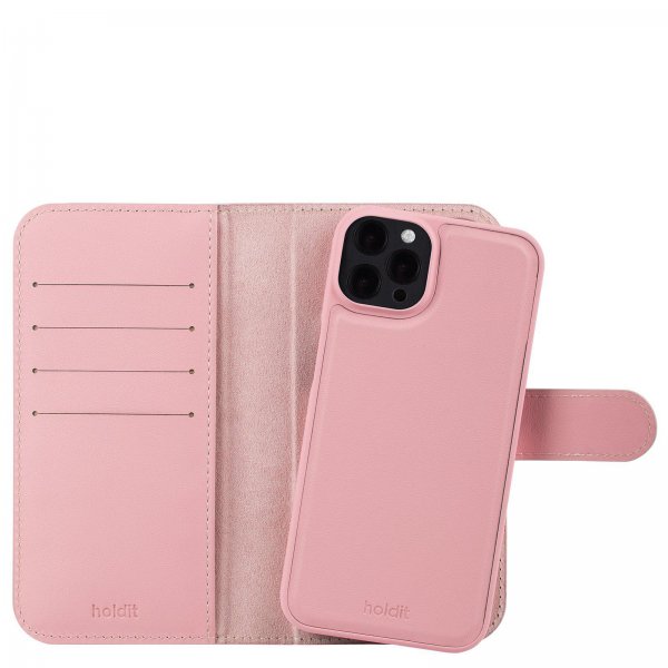 holdit iPhone 12/iPhone 12 Pro Kotelo Wallet Case Magnet Plus Rosa