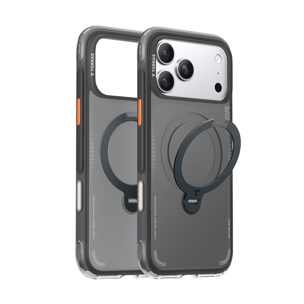 Torras iPhone 17 Pro Kuori Ostand Q3 Air Shadow Black
