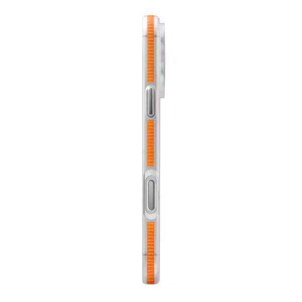 Rvelon iPhone 17 Pro Kotelo Korrugoitu MagSafe Oranssi