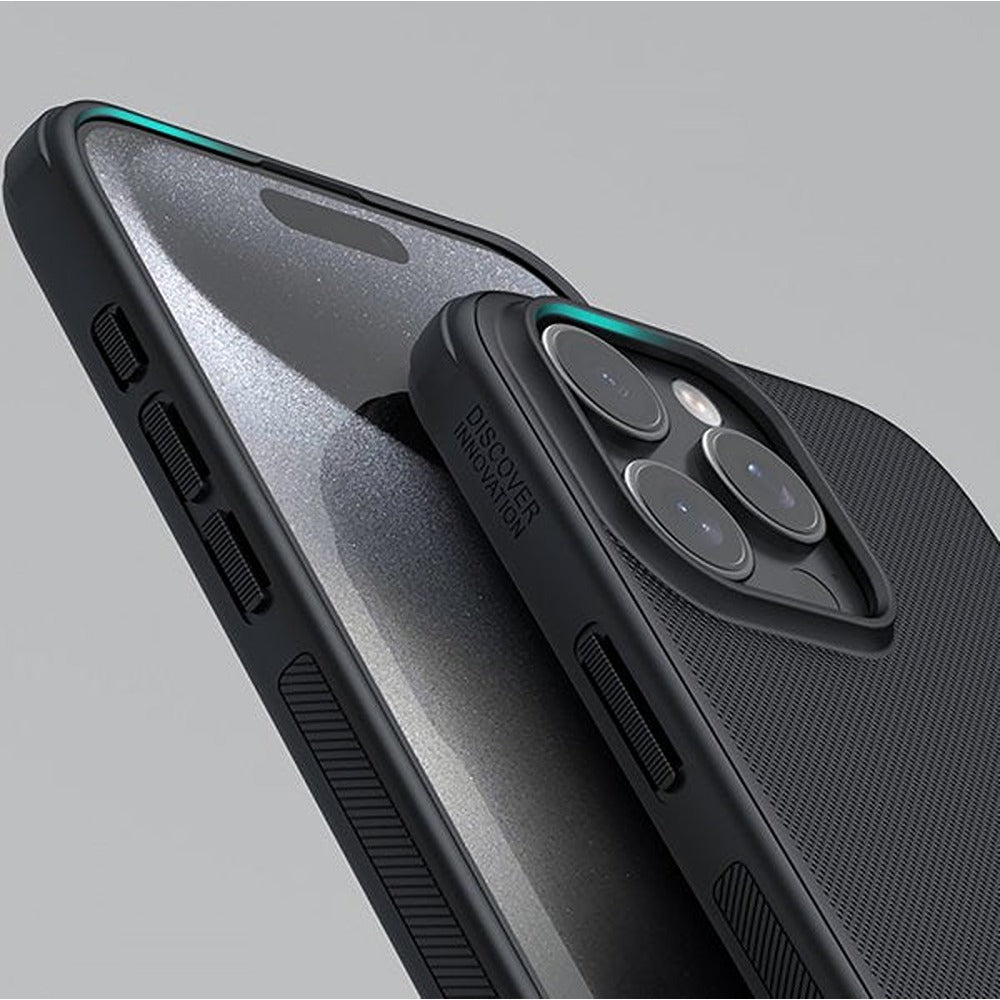 Nillkin iPhone 16 Pro Kuori Super Frosted Shield Pro Musta