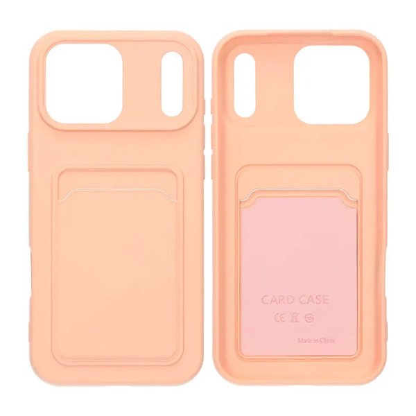 iPhone 17 Pro Max -kuoret korttipidikkeellä, pinkki