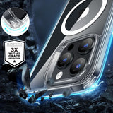 ESR iPhone 16 Pro -kuori ja -näytönsuoja Classic Hybrid MagSafe Set Läpinäkyvä