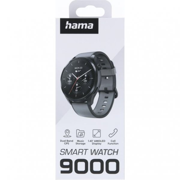 Hama Smartwatch 9000 Harmaa