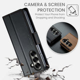 CaseMe Samsung Galaxy Z Fold 7 Kotelo 023 Series Musta