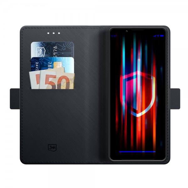 3mk Sony Xperia 1 V Kotelo Lompakko Musta