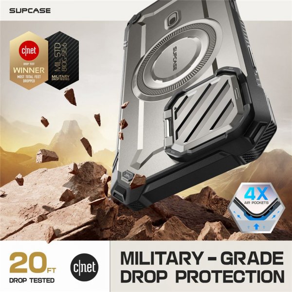 Supcase iPhone 16 Pro Max Kuori UB Mag XT Harmaa
