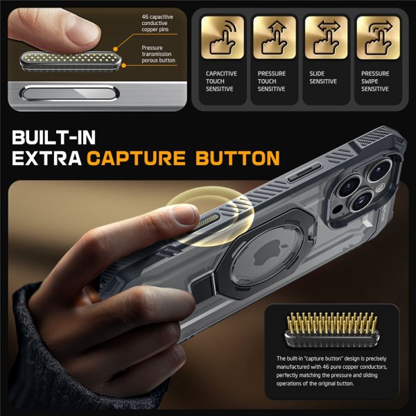 Supcase iPhone 16 Pro Kuori UB Grip MagSafe Harmaa