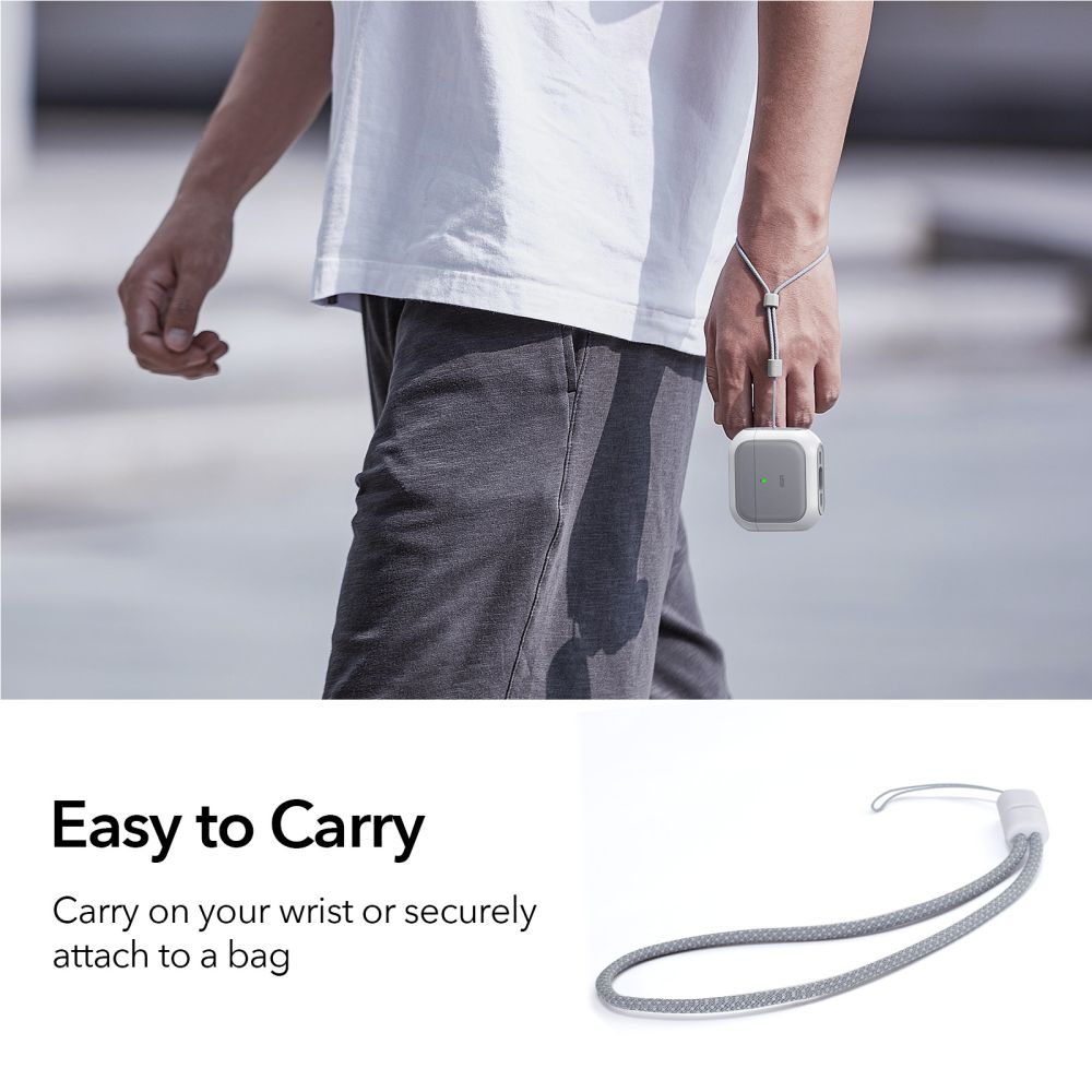 ESR AirPods 4/5 Kuori Orbit HaloLock Valkoinen