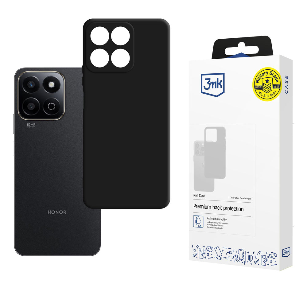 3mk Honor 200 Smart Kuori Matt Case Musta