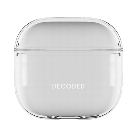 Decoded AirPods 4 Skal Silikoni AirCase Läpinäkyvä