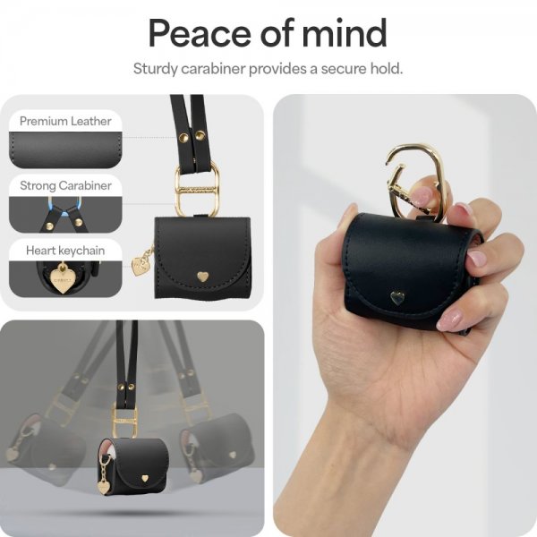 Spigen AirPods 4 -kuori Cyrill Mini Bag Musta