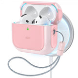 ESR AirPods 4 Kotelo Orbit Hybrid HaloLock Vaaleanpunainen