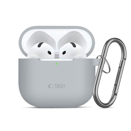Tech-Protect AirPods 4 Kuori Silicone Hook Harmaa