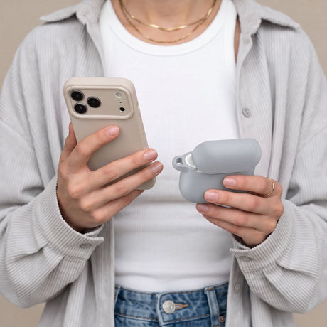 Tech-Protect AirPods 4 Kuori Silicone Hook Harmaa