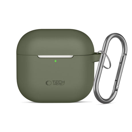 Tech-Protect AirPods 4 Kuori Silicone Hook Vihreä