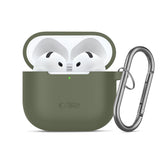 Tech-Protect AirPods 4 Kuori Silicone Hook Vihreä