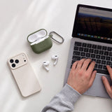 Tech-Protect AirPods 4 Kuori Silicone Hook Vihreä