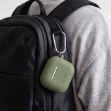 Tech-Protect AirPods 4 Kuori Silicone Hook Vihreä