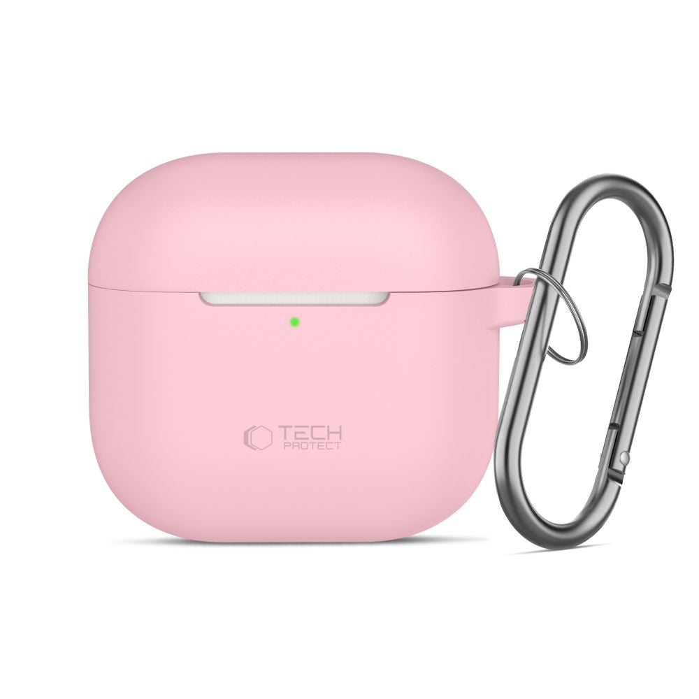 Tech-Protect AirPods 4 Kuori Silicone Hook Vaaleanpunainen