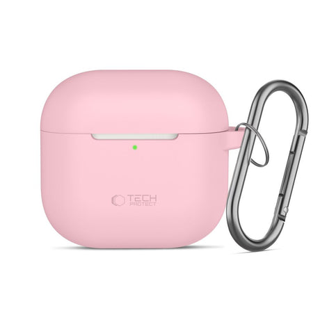 Tech-Protect AirPods 4 Kuori Silicone Hook Vaaleanpunainen