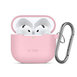 Tech-Protect AirPods 4 Kuori Silicone Hook Vaaleanpunainen