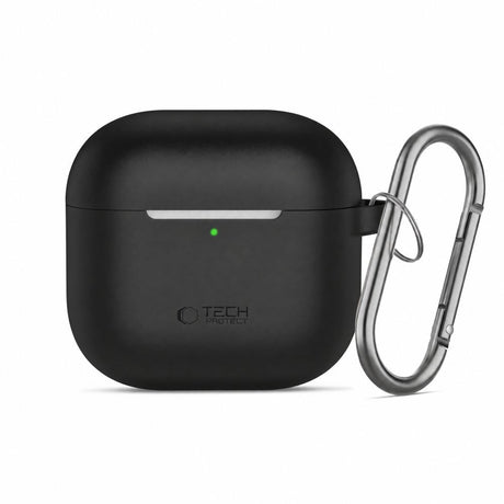 Tech-Protect AirPods 4 Kuori Silicone Hook Musta