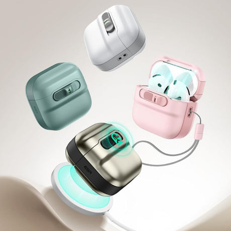 ESR AirPods 4/5 Kuori Pulse FlickLock HaloLock Musta