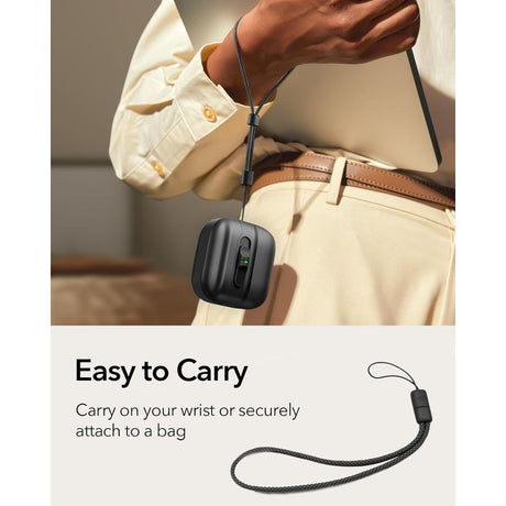 ESR AirPods 4/5 Kuori Pulse FlickLock HaloLock Musta