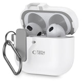 Tech-Protect AirPods 4 Kuori Slim Hook Valkoinen