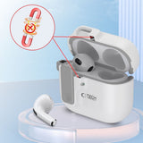 Tech-Protect AirPods 4 Kuori Slim Hook Valkoinen