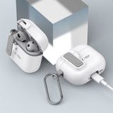Tech-Protect AirPods 4 Kuori Slim Hook Valkoinen