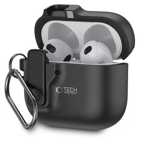 Tech-Protect AirPods 4 Kuori Slim Hook Musta