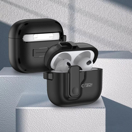 Tech-Protect AirPods 4 Kuori Slim Hook Musta