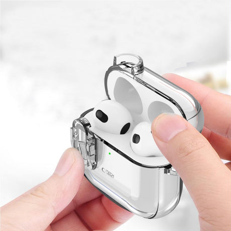 Tech-Protect AirPods 4 Kuori Slim Hook Kirkas