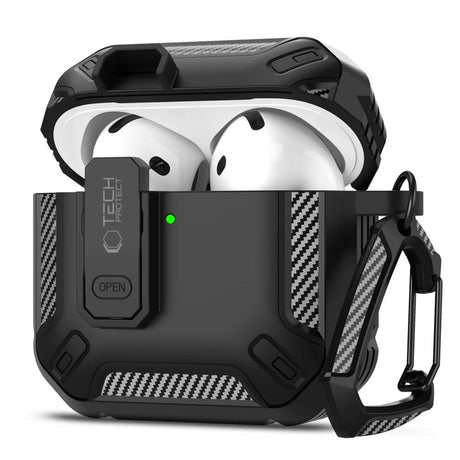 Tech-Protect AirPods 4 Kuori Carbonox Musta