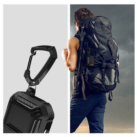 Tech-Protect AirPods 4 Kuori Carbonox Musta