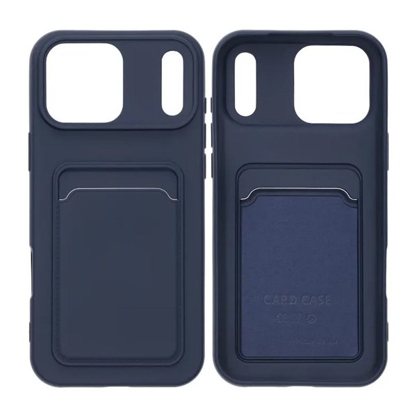 iPhone 17 Pro Max Kuori Korttikotelolla Sininen