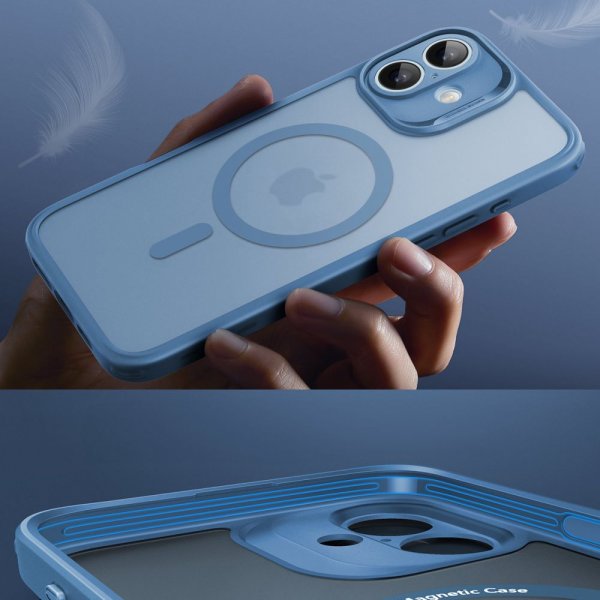 ESR iPhone 16 -kuori ja näytönsuoja Classic Pro MagSafe -setti, sininen