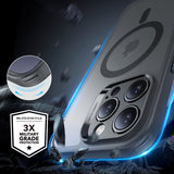 ESR iPhone 16 Pro Max Kuori ja Näytönsuoja Classic Pro MagSafe Setti Harmaa