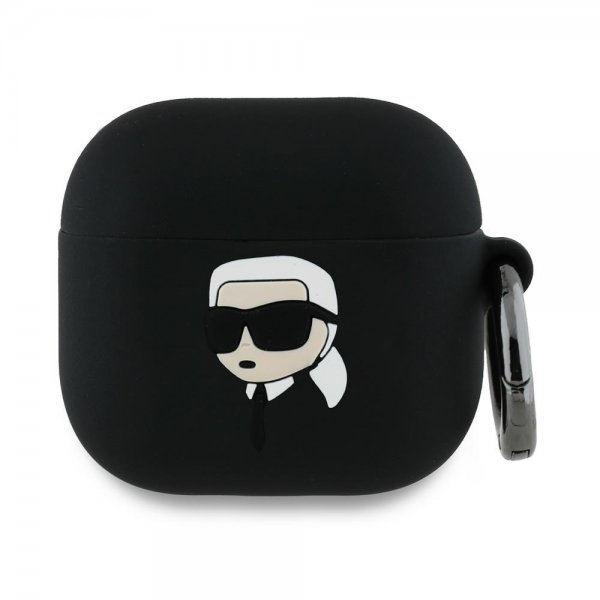 Karl Lagerfeld AirPods 4 -kuoret Karl 3D musta