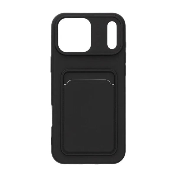 iPhone 17 Pro Max Kuori Korttiteline Musta