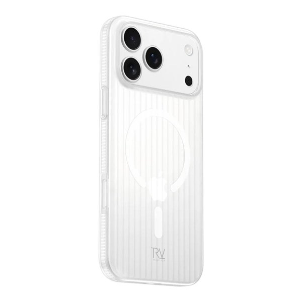 Rvelon iPhone 17 Pro Max Kuori Aaltokuvioitu MagSafe Valkoinen