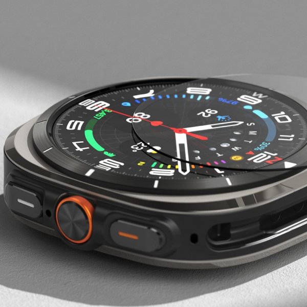 Ringke Samsung Galaxy Watch Ultra 47mm kuori ja näytönsuoja Slim & Glass musta