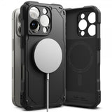 Ringke iPhone 16 Pro Max -suojakuori Rugged Gear Magnetic, musta