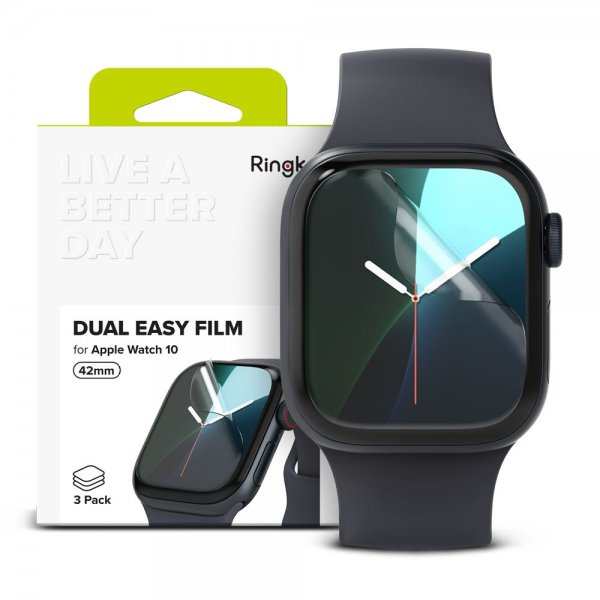 Ringke Watch 42mm näytönsuoja Dual Easy Film 3-pakkaus