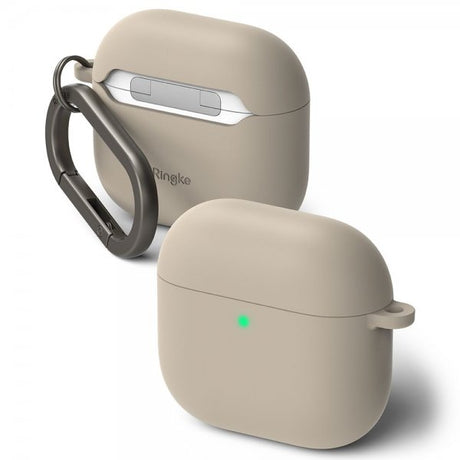 Ringke AirPods 4 -silikonisuoja, Stone