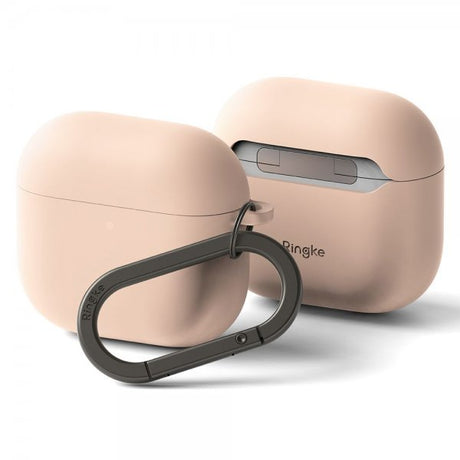 Ringke AirPods 4 -silikonisuoja, Pink Sand