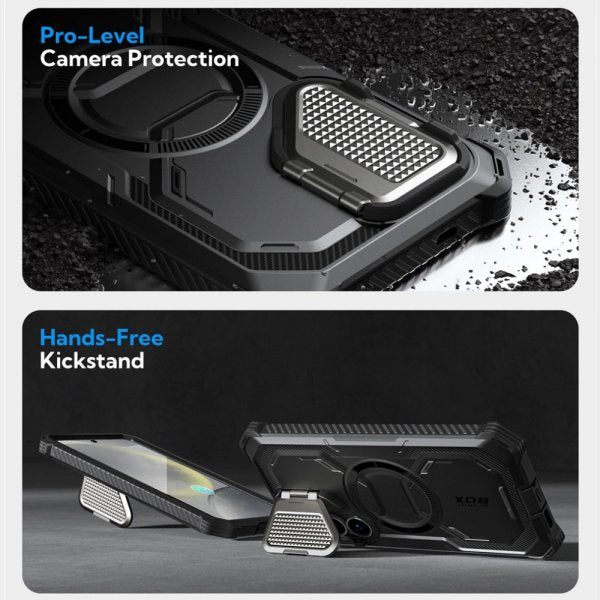 Supcase Samsung Galaxy S25 Plus Kuori ArmorBox MagSafe Musta