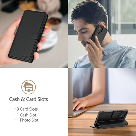 Tech-Protect Samsung Galaxy A56 Kotelo Wallet Musta